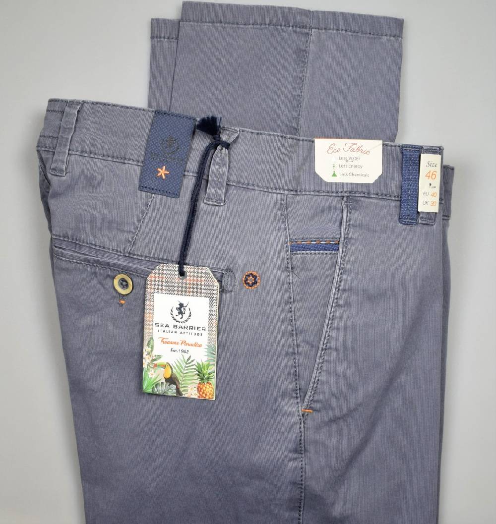 Sea Barrier Pantalone grigio regular fit sea barrier in cotone stretch Vendite stagionali
