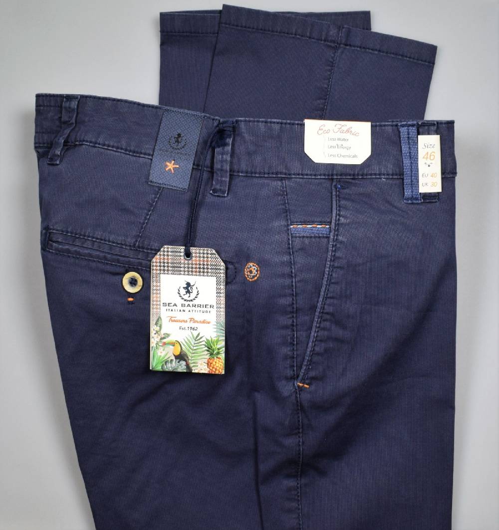 Sea Barrier Pantalone blu regular fit sea barrier in cotone stretch Black Friday