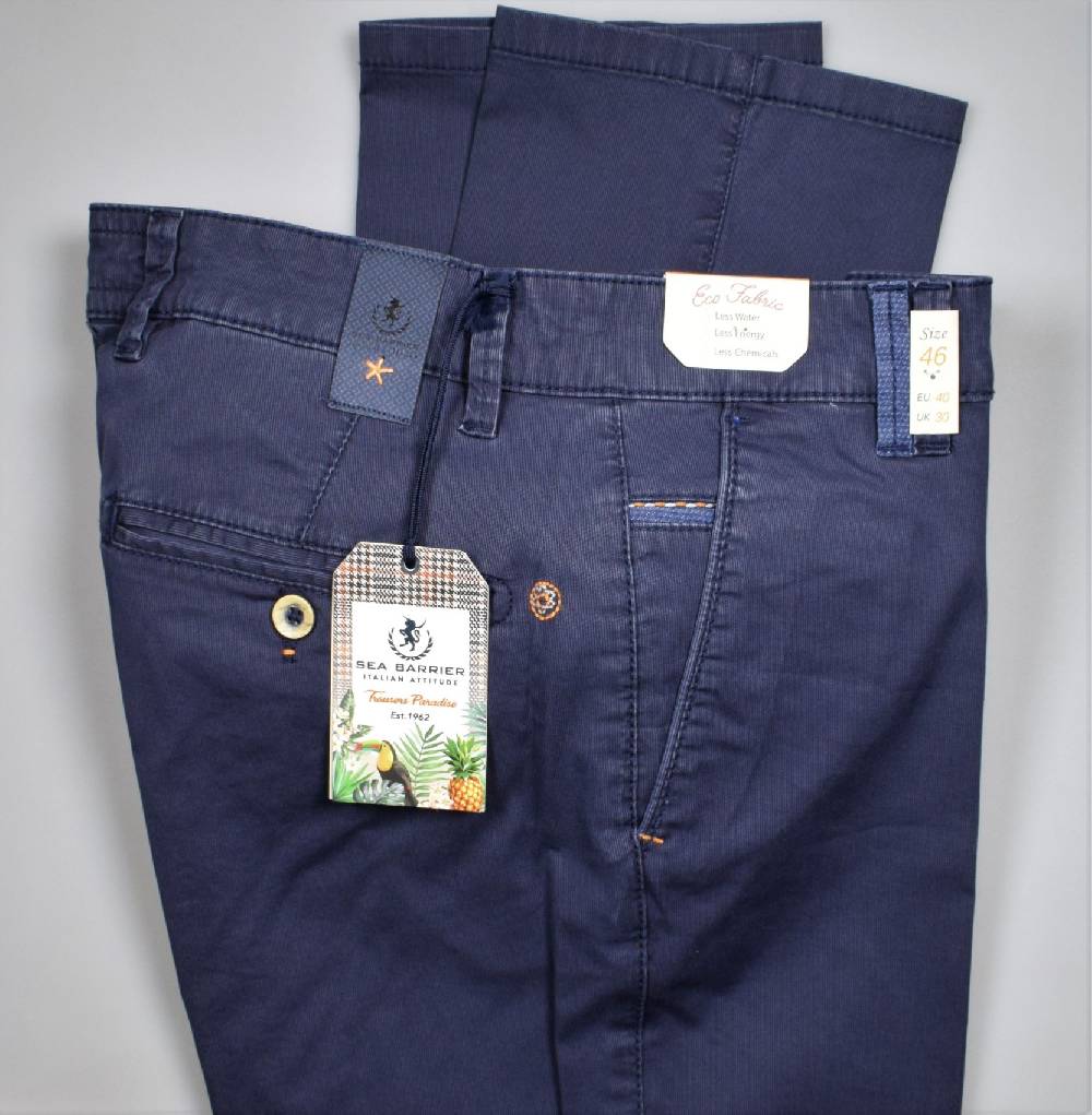 Sea Barrier Pantalone blu regular fit sea barrier in cotone stretch Black Friday