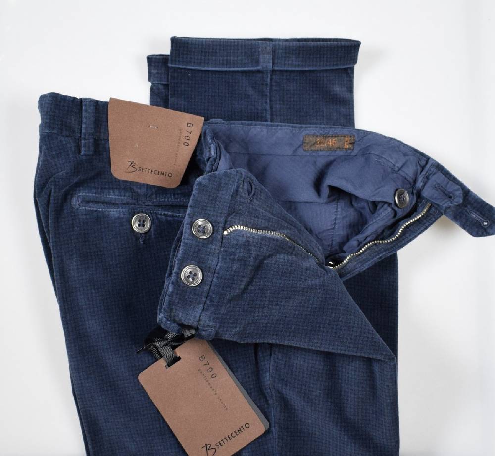 B Settecento Pantalone in velluto stampato slim fit bsettecento Cyber Monday