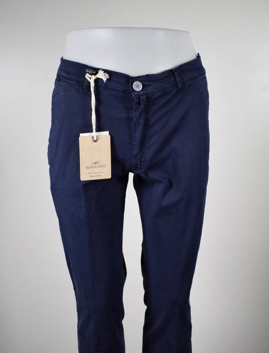 Quota Otto Pantalone slim fit quota otto in cotone stretch slim fit Offerta Giorno del Papà