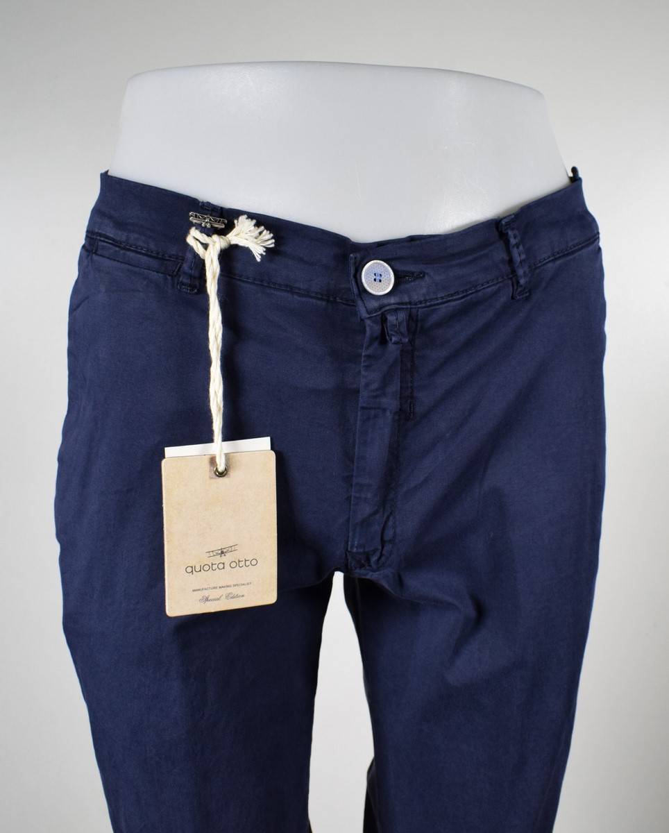 Quota Otto Pantalone slim fit quota otto in cotone stretch slim fit Offerta Giorno del Papà