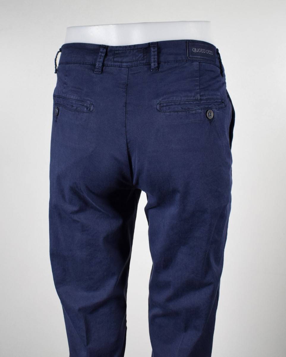 Quota Otto Pantalone slim fit quota otto in cotone stretch slim fit Offerta Giorno del Papà