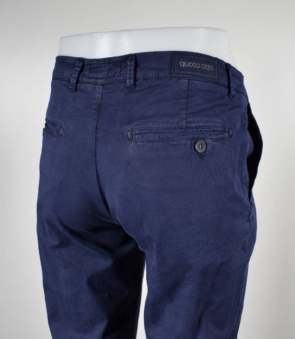 Quota Otto Pantalone slim fit quota otto in cotone stretch slim fit Offerta Giorno del Papà