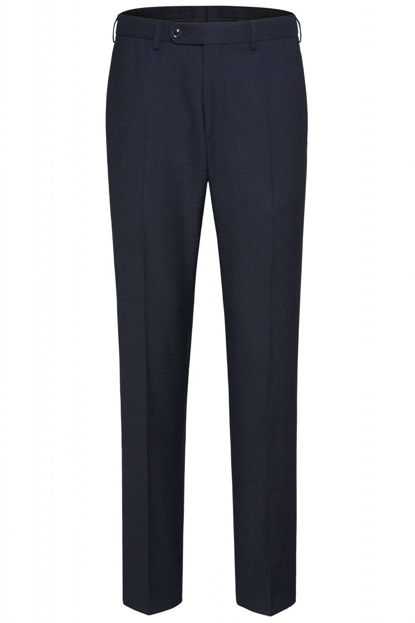Digel Pantalone blu a quadretti digel in pura lana