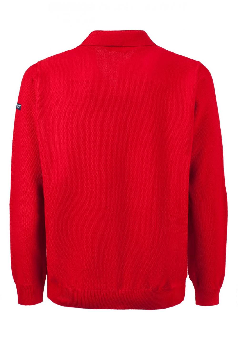 Green Coast Polo con zip green coast rossa modern fit made in italy Offerta temporanea