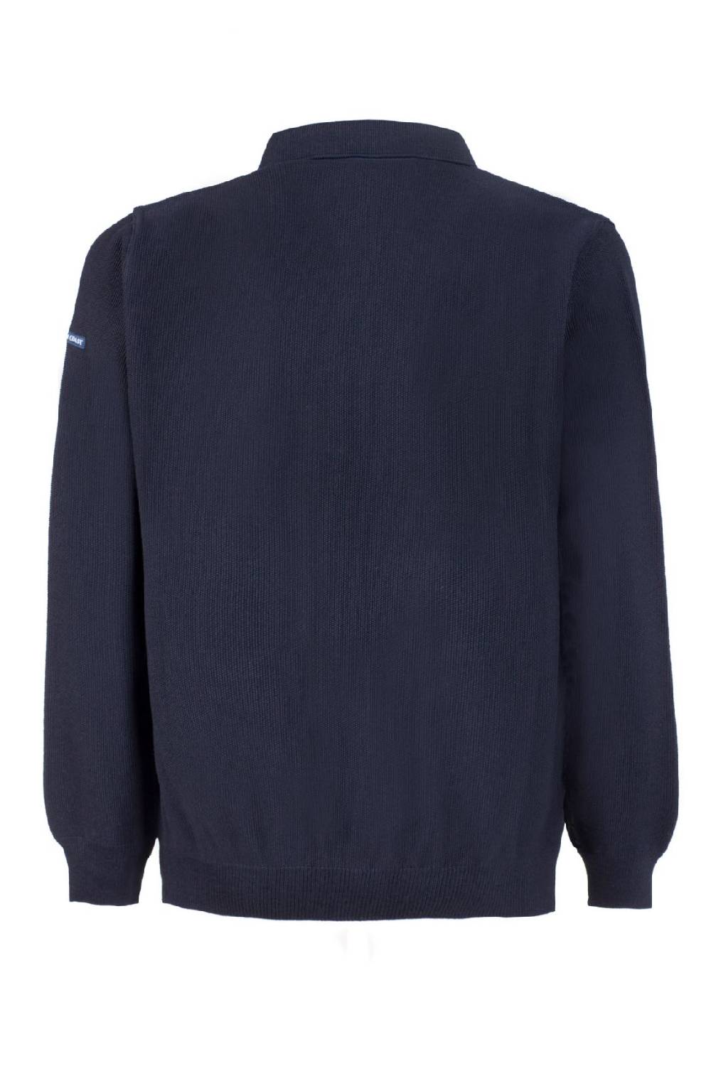 Green Coast Polo con zip green coast blu modern fit made in italy Offerte esclusive