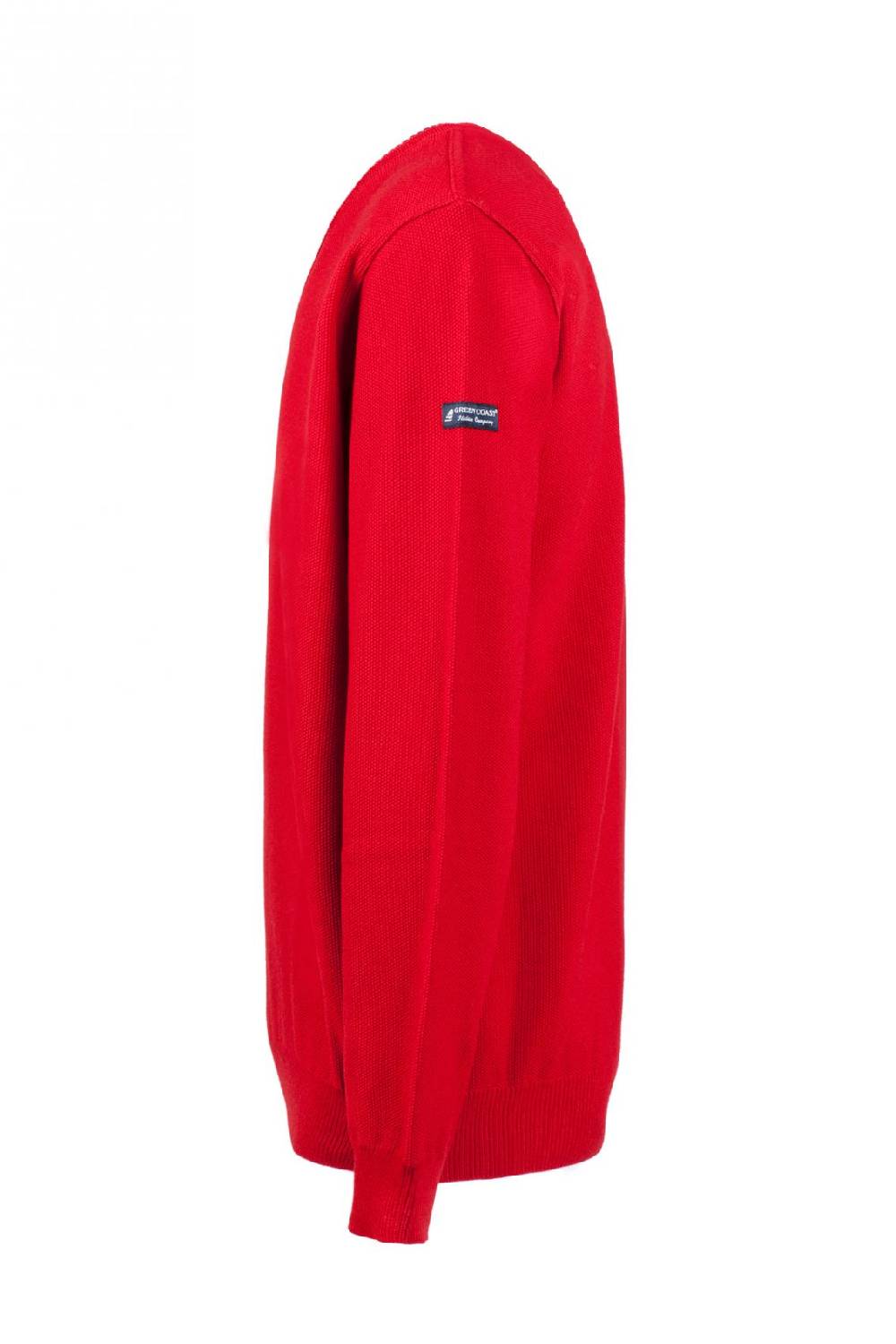 Green Coast Pullover rosso green coast modern fit made in italy Lightning offer