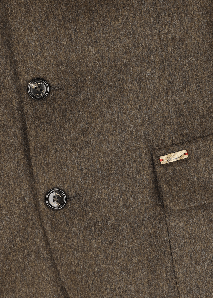 Luis Trenker Blazer in loden con colletto alla coreana Lusandro Saldi Di Fabbrica
