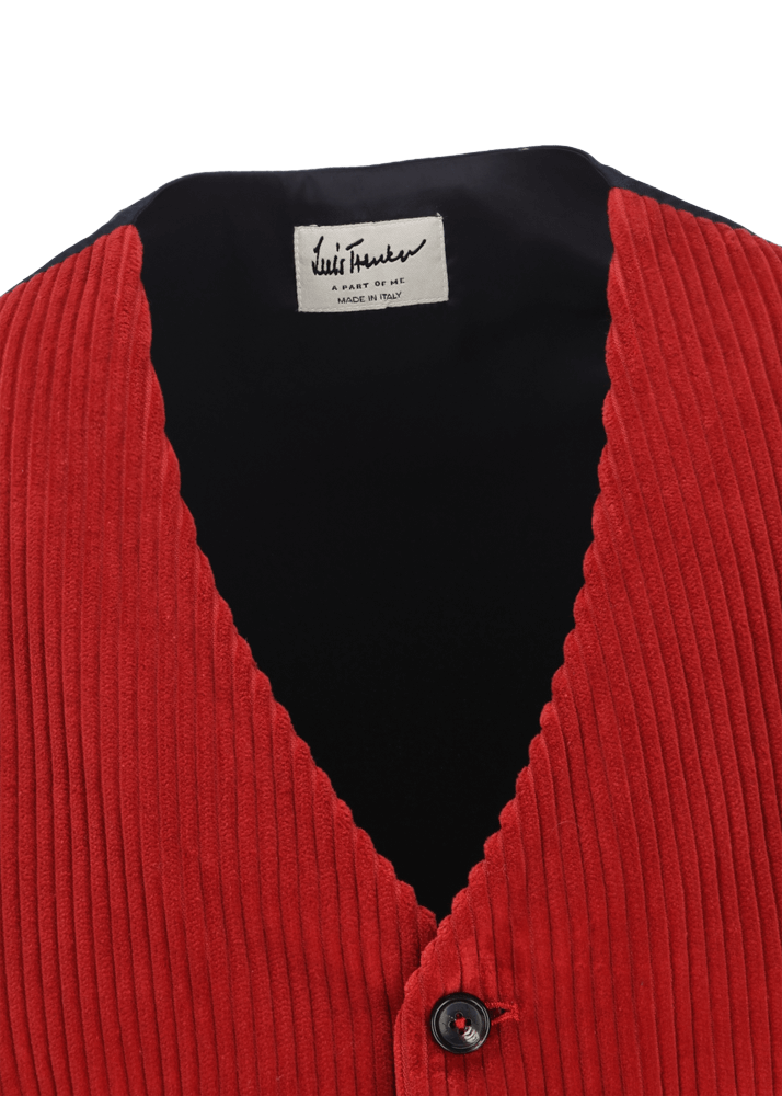 Luis Trenker Gilet in velluto a coste Lusebastian Italy