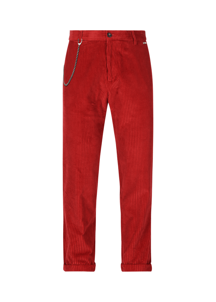 Luis Trenker Pantaloni chino in velluto a coste Lubruneu In Linea