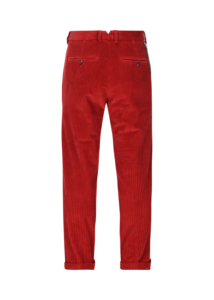 Luis Trenker Pantaloni chino in velluto a coste Lubruneu In Linea