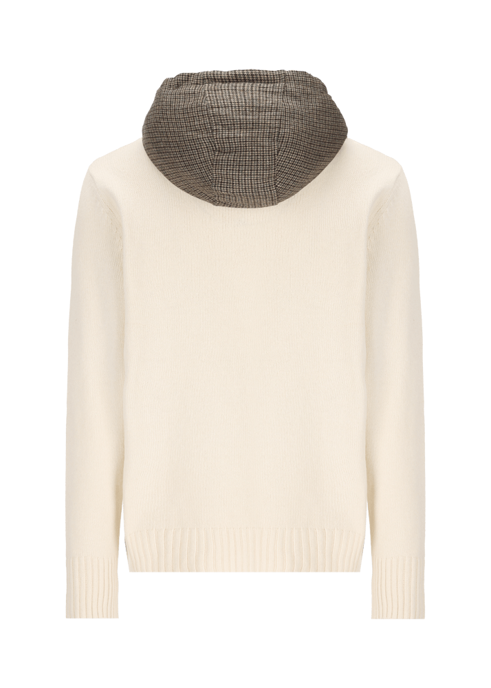 Luis Trenker Pullover lavorato a maglia con cappuccio Luwilfried Pezzi Unici