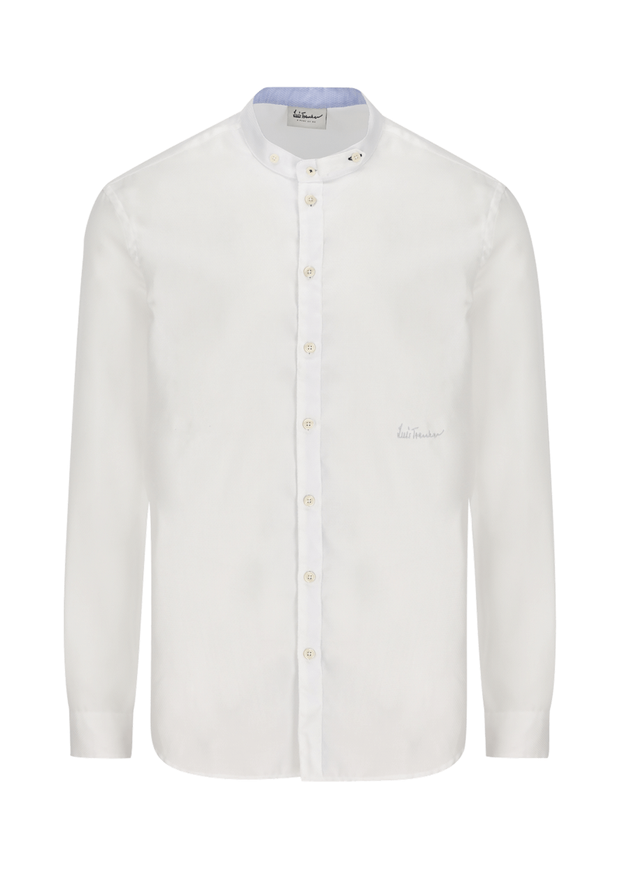 Luis Trenker Camicia con colletto alla coreana modello Lubernet Acquista Ora