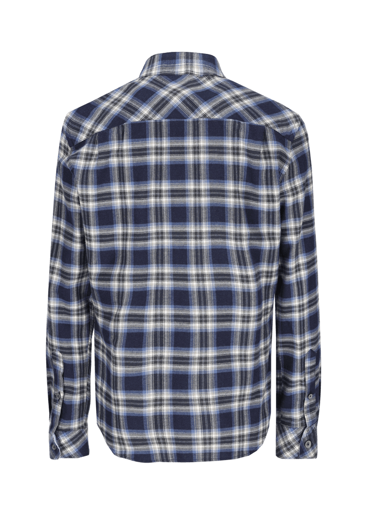 Luis Trenker Camicia a quadri con colletto alla coreana modello Lubernet Consegna Veloce
