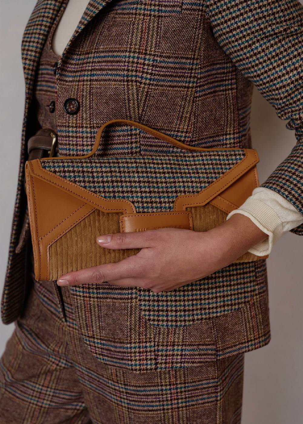 Luis Trenker Clutch in mix di materiali Lubrief Economico