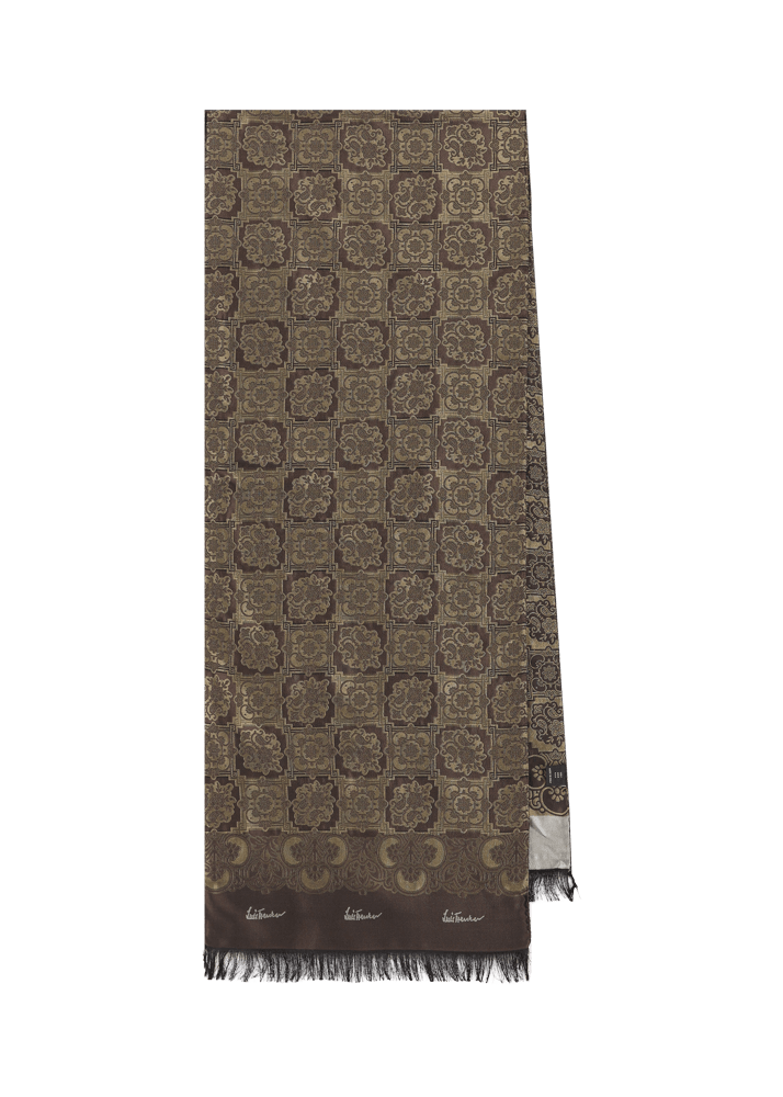 Luis Trenker Sciarpa in seta jacquard modello Lufranzi I Più Venduti