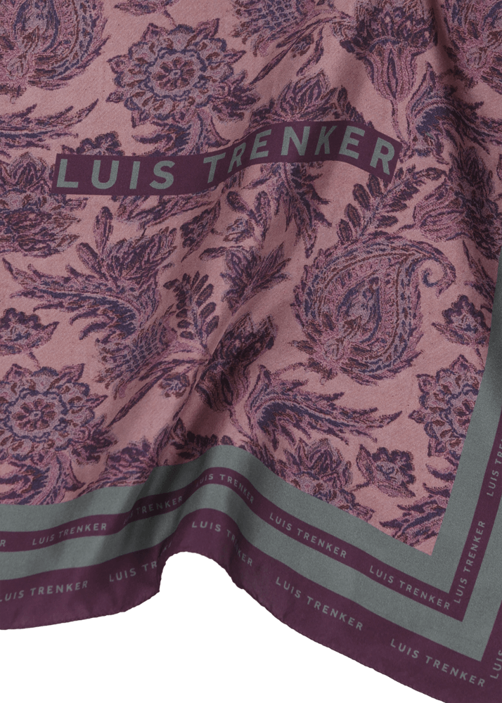 Luis Trenker Foulard di seta con motivo floreale Lufrancara In Saldo