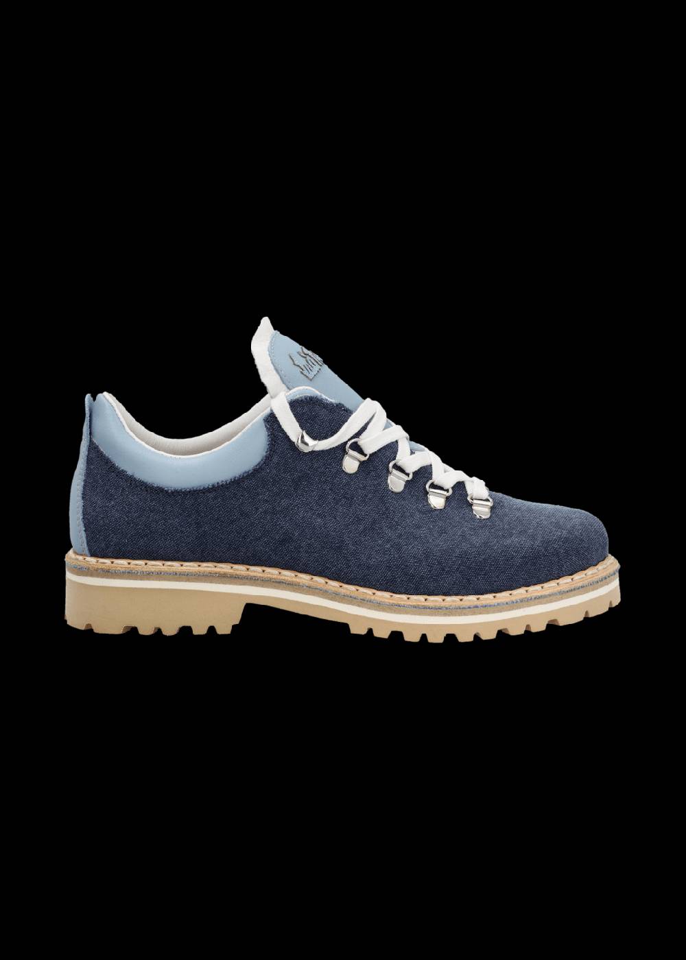 Luis Trenker Scarpa stringata in tela e pelle modello Lulea
