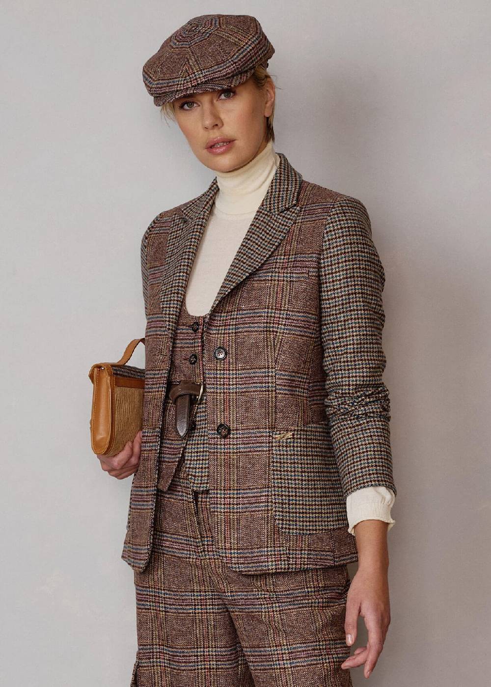 Luis Trenker Blazer con mix di fantasie Lurania Presa