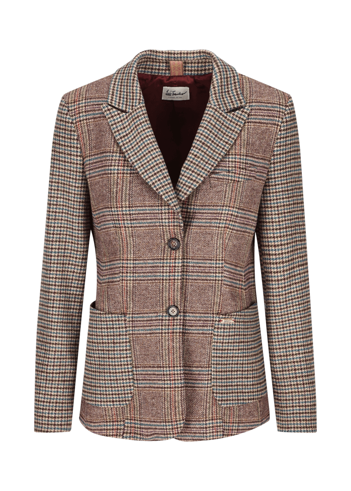 Luis Trenker Blazer con mix di fantasie Lurania Presa