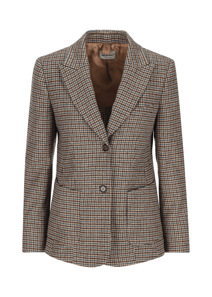 Luis Trenker Blazer con motivo pied-de-poule Lurania Sconto