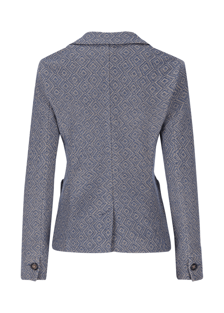 Luis Trenker Blazer in jersey con motivo Lurosella Vendite Flash