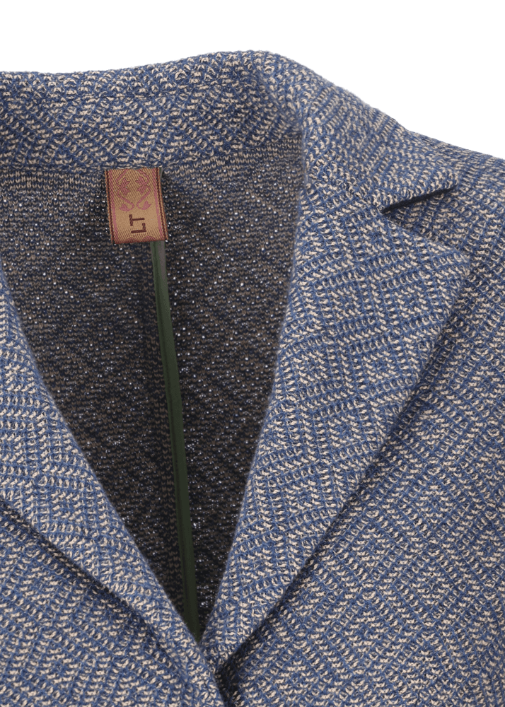 Luis Trenker Blazer in jersey con motivo Lurosella Vendite Flash