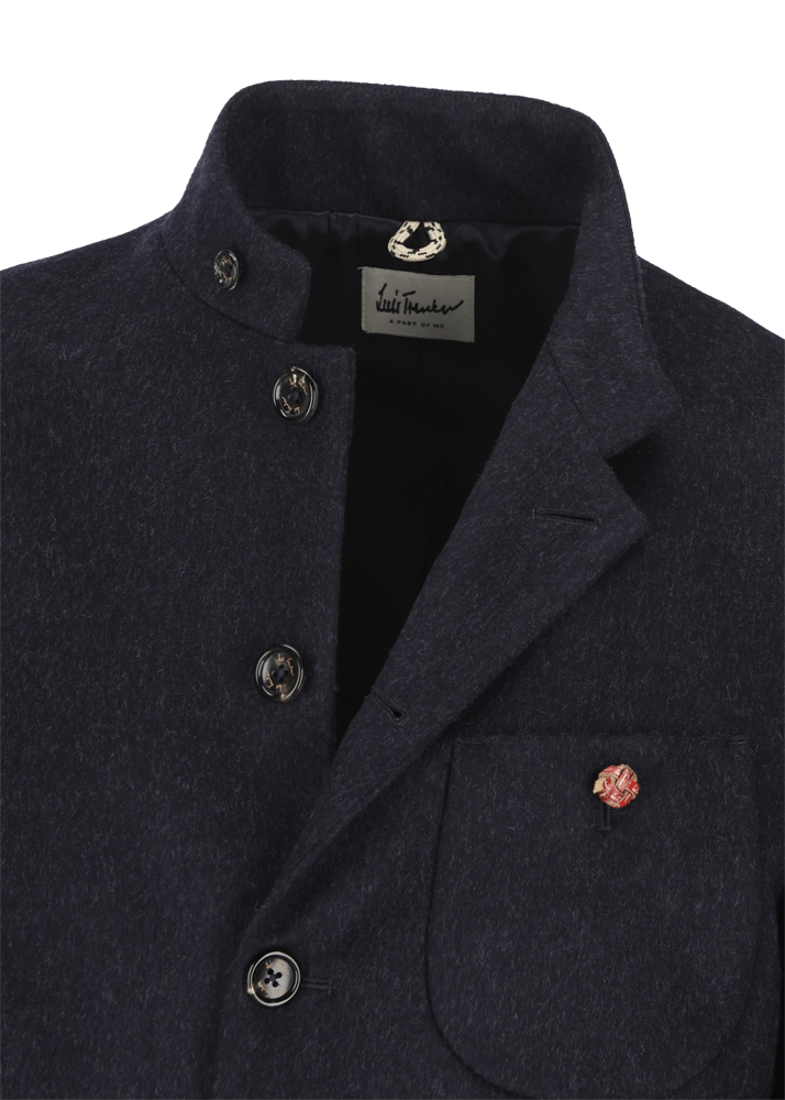 Luis Trenker Blazer in loden con colletto alla coreana Lusandro 2025