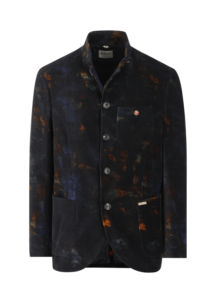 Luis Trenker Blazer in velluto con stampa Lusandro Promozione
