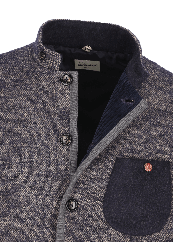 Luis Trenker Blazer lavorato a maglia in un mix di materiali Lusandro Qualità Garantita