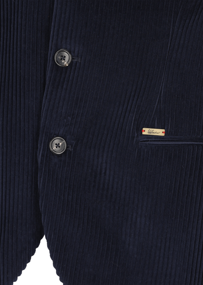 Luis Trenker Blazer in velluto a coste con colletto alla coreana Lusandretto Negozi Online