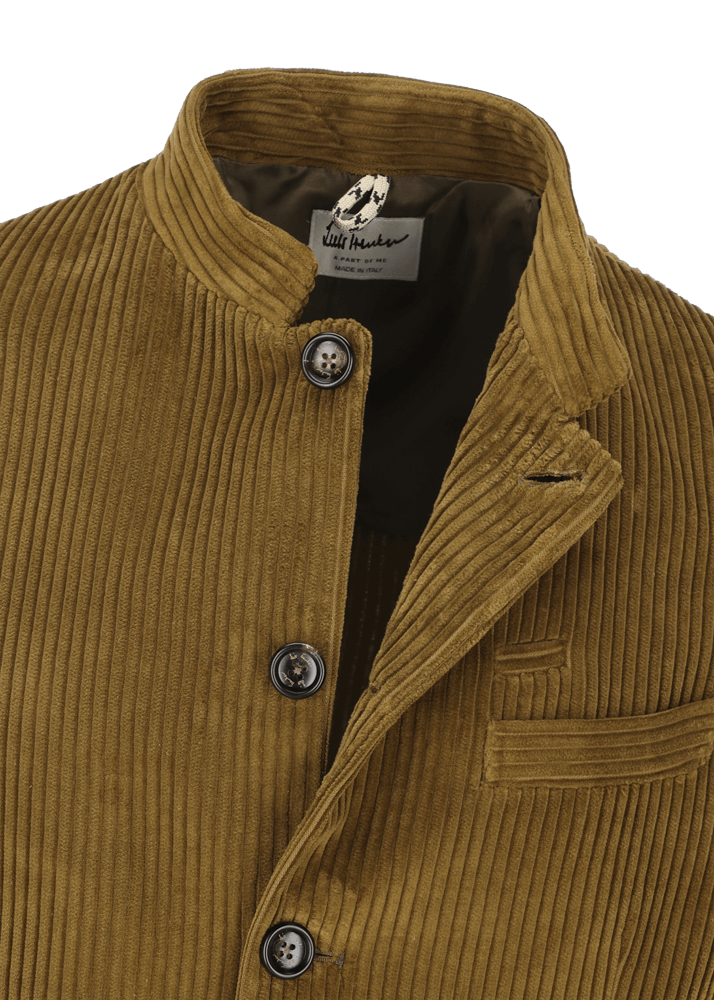 Luis Trenker Blazer in velluto a coste con colletto alla coreana Lusandretto Acquista Ora