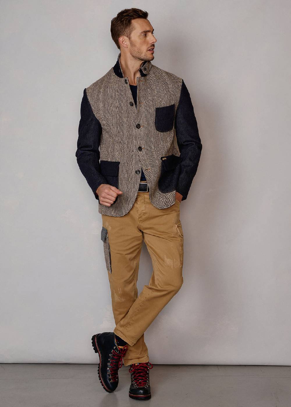 Luis Trenker Blazer realizzato in un mix di materiali Lurobert Affare Del Giorno