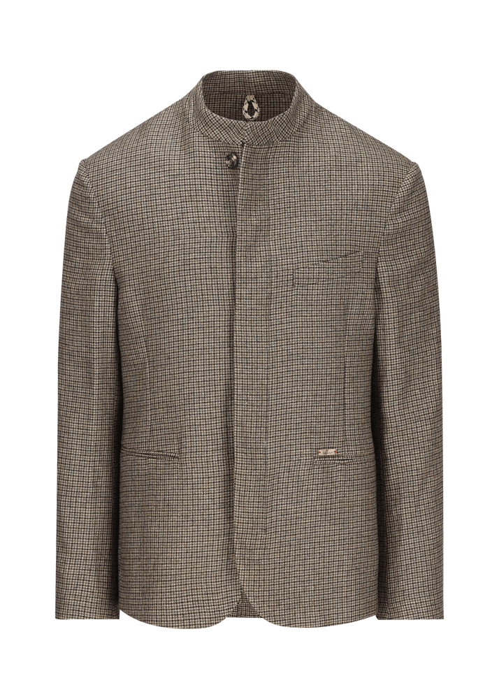 Luis Trenker Blazer con motivo pied-de-poule Lupatrick Sottocosto