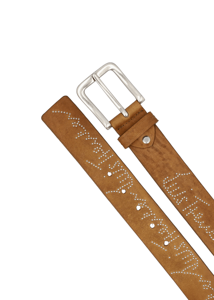 Luis Trenker Cintura in pelle con borchie modello Lufabian Outlet