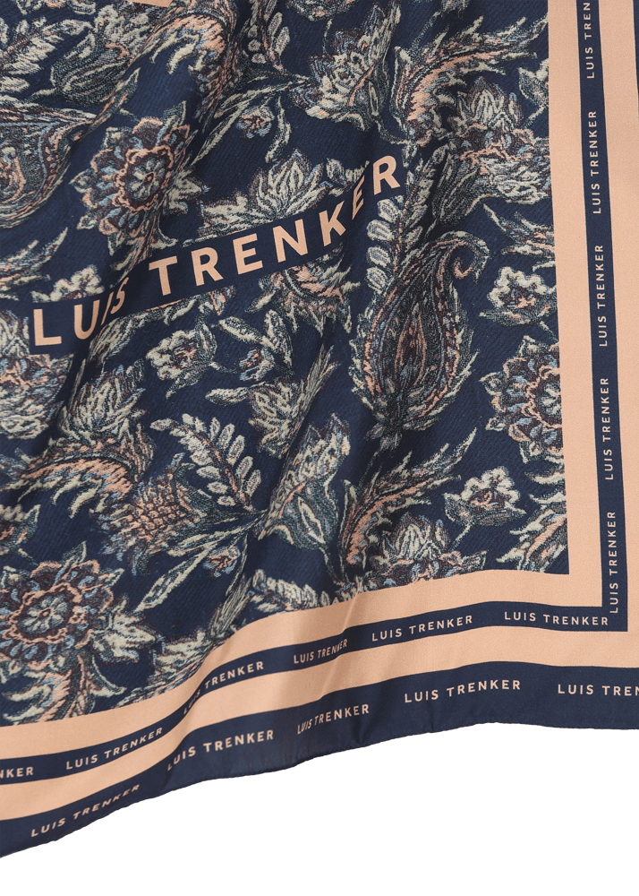 Luis Trenker Foulard di seta con motivo floreale Lufrancara Online