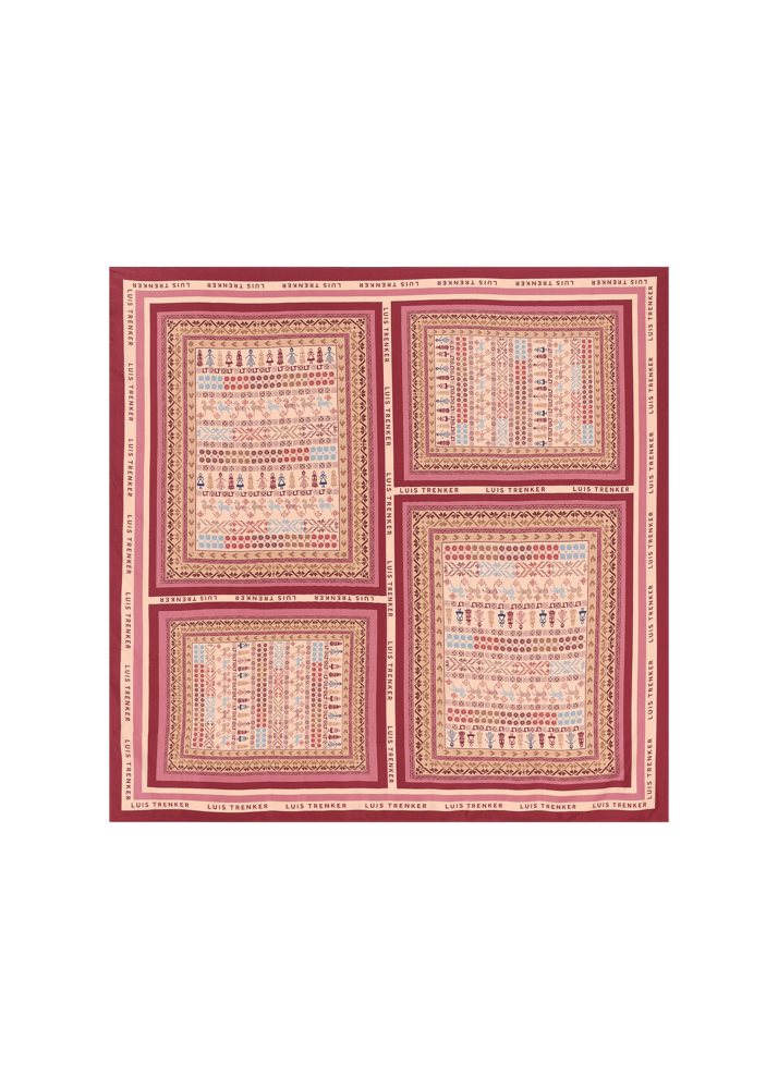 Luis Trenker Foulard in seta con stampa originale Lufrancara Outlet