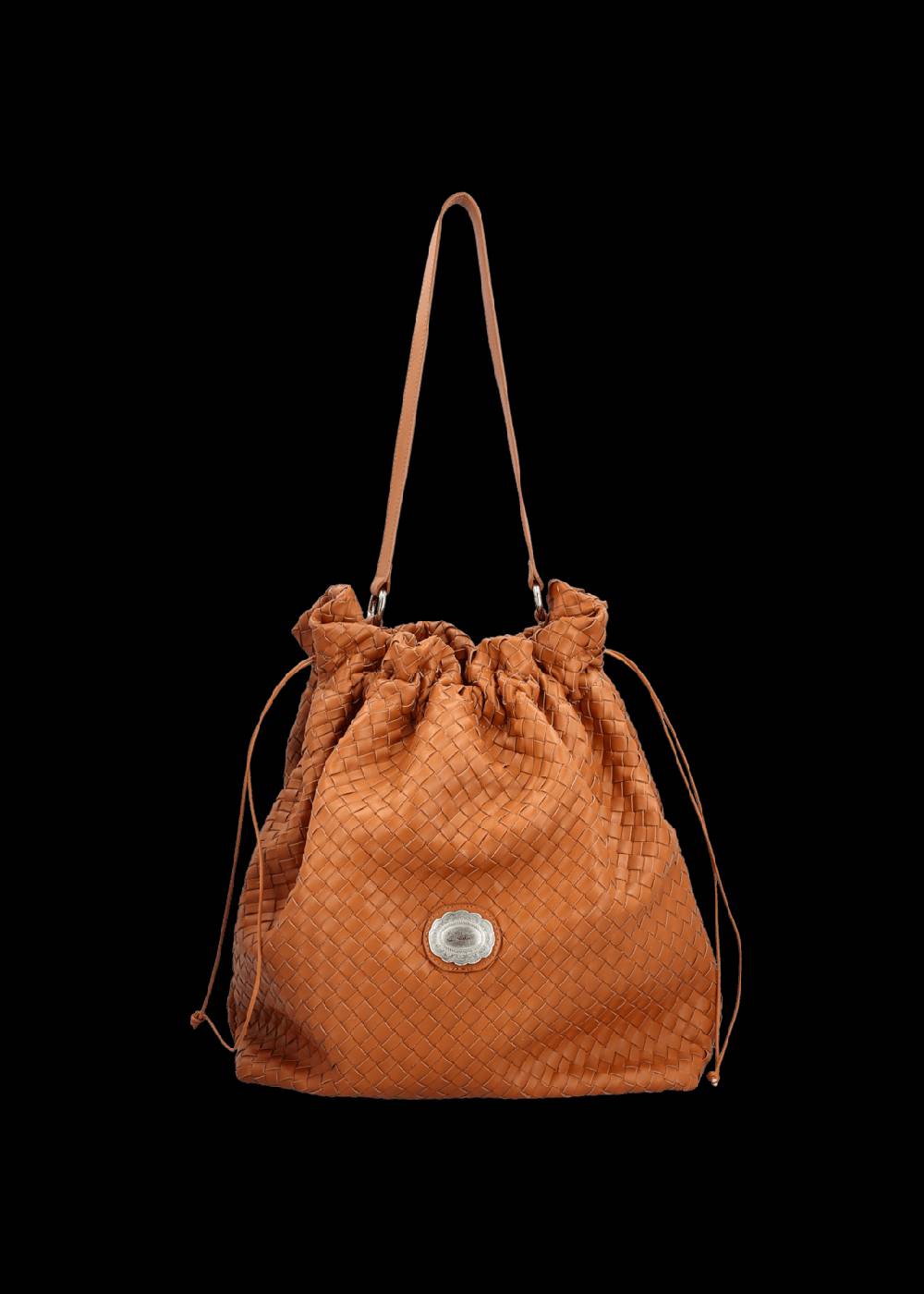 Luis Trenker Borsa a secchiello in pelle intrecciata Lusac Promozione Limitata