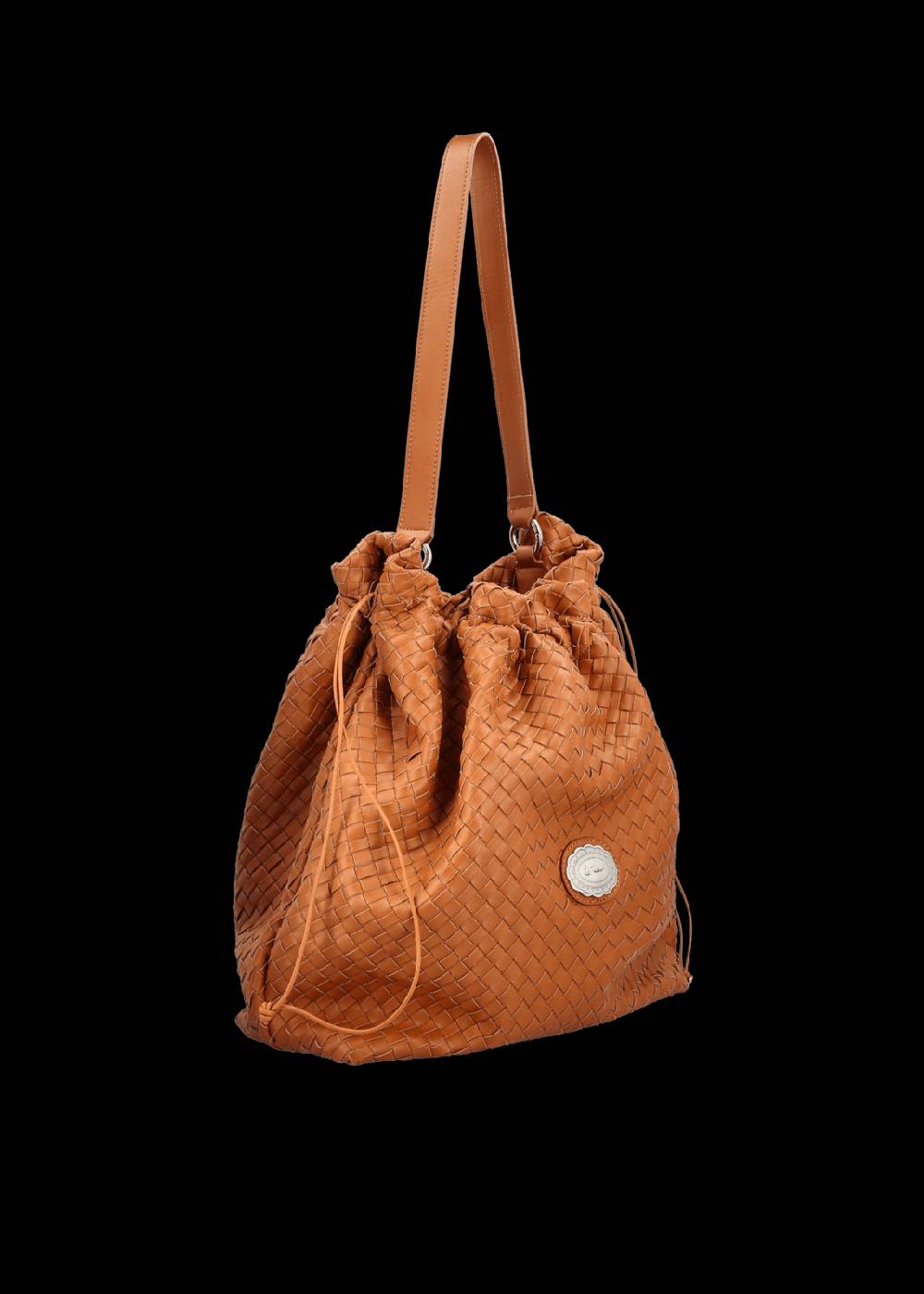 Luis Trenker Borsa a secchiello in pelle intrecciata Lusac Promozione Limitata