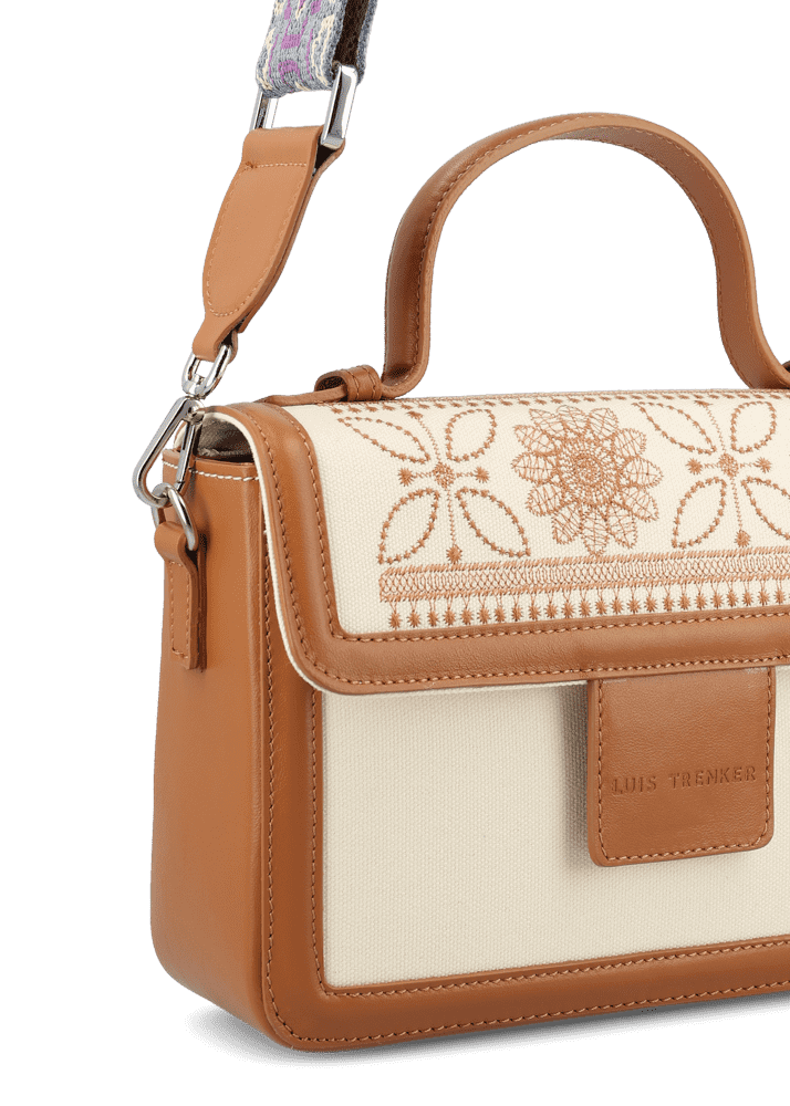 Luis Trenker Borsa a tracolla in tela e pelle modello Luviola Shopping Online