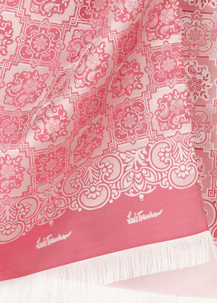 Luis Trenker Sciarpa in seta jacquard modello Lufranzi Presa