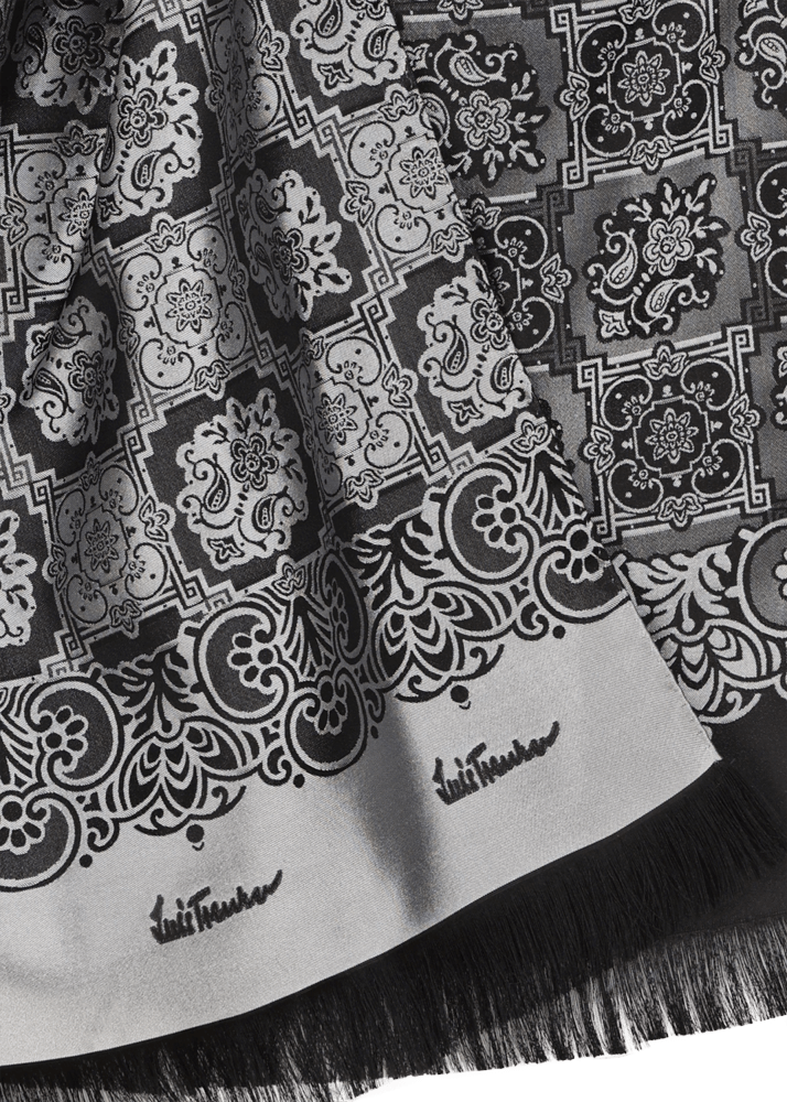 Luis Trenker Sciarpa in seta jacquard modello Lufranzi Economico