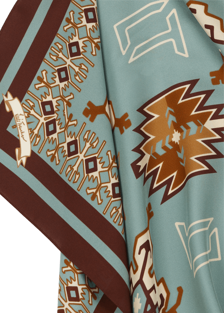 Luis Trenker Foulard di seta modello Lufrancara Vendita Economica