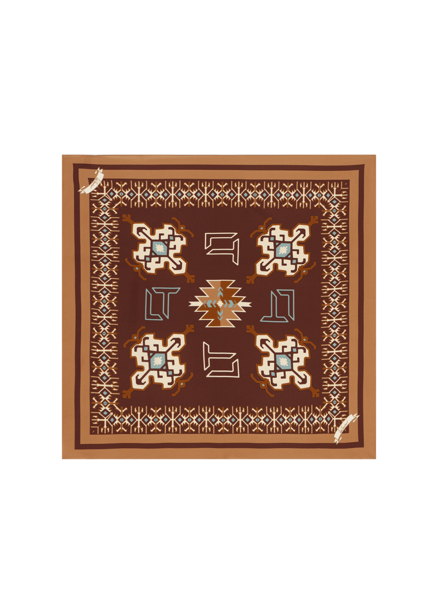 Luis Trenker Foulard di seta modello Lufrancara Saldi Di Fabbrica