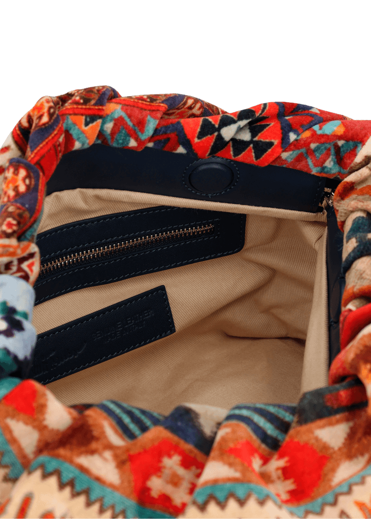 Luis Trenker Clutch in velluto modello Luposch Sconto