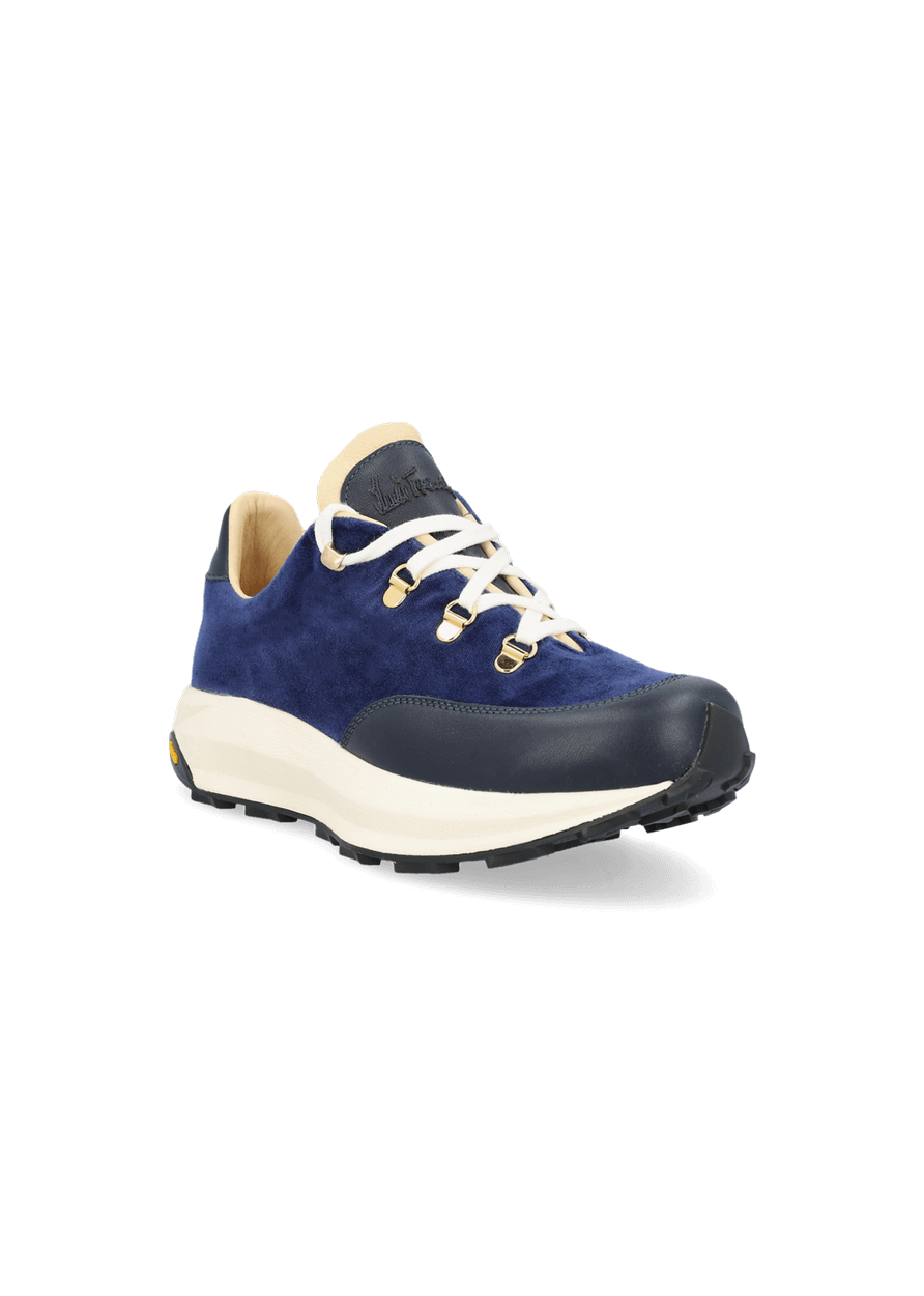 Luis Trenker Sneakers in velluto e pelle modello Luleandra Nuovo