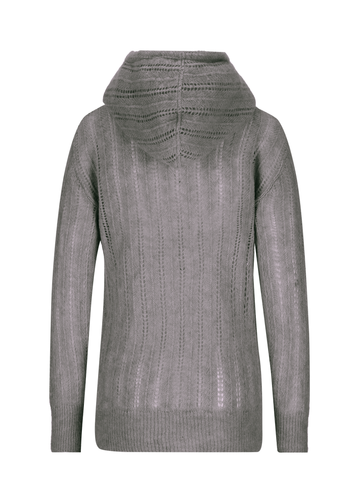 Luis Trenker Pullover lavorato a maglia con cappuccio Luwaltraud Vendita Calda