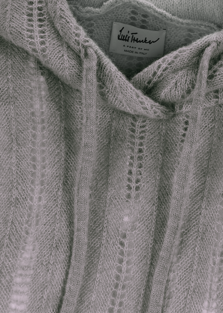 Luis Trenker Pullover lavorato a maglia con cappuccio Luwaltraud Vendita Calda