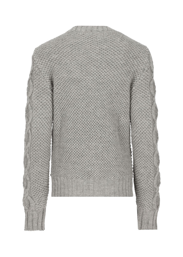 Luis Trenker Pullover con motivo lavorato a maglia Lualba Saldi Di Fabbrica